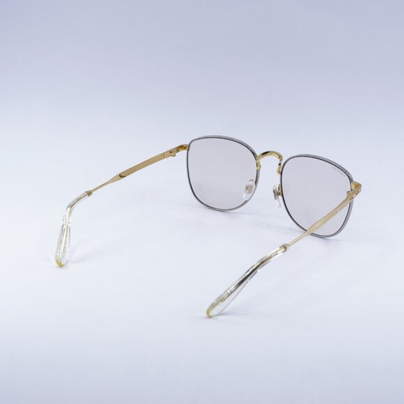 Gucci GG1367S 001 Sunglasses Gold Square Frame, Yellow Lenses - Picture 8 of 9